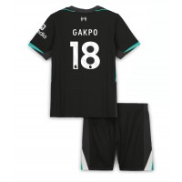 Liverpool Cody Gakpo #18 Bortedraktsett Barn 2024-25 Kortermet (+ Korte bukser)